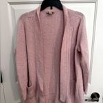 Appleseed's Seedstitch Womens Pink Cardigan Sweater Linen Blend Plus Size 0X Photo 0