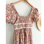 For Love & Lemons  | NWT | Margaret Midi Dress | Floral Cottagecore | Sz S Photo 9
