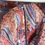 Ecru EUC Paisley Print Drawstring Hem
Blouse Large Photo 3