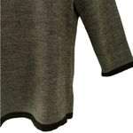 J. McLaughlin  Merino Wool Three Quarter Sleeve Sweater Brown Tan Large Photo 5