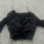 ZARA Cropped  Silk Tie Top Photo 3