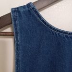 Amilano Collection M Cottagecore Denim Jumper Embroidered Dress Blue Size M Photo 1