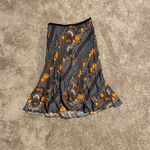 Anthropologie 💜  Tanvi Kedia Silky Beaded Printed Slip Skirt in Midi Length Photo 4