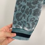 Vintage Havana  Turquoise Leopard Print Pullover Hoodie Size Small Photo 4