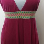 Free People deep pink boho tie back midi dress size large Photo 3