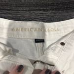 American Eagle  Outfitters White Jean Shorts Distressed Cut-Off size 00 Photo 2