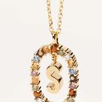 Letter S Necklace Gold Photo 0