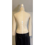 Neiman Marcus Women's  Cream Cashmere Turtleneck Sweater S Photo 3