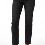 American Eagle  The Mom Jeans Stretch Black Tapered High Rise Women’s Size 00 R Photo 0