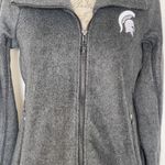 Cutter and Buck Michigan State Womens Fleece Jacket Gray Spartans Size Small Photo 4