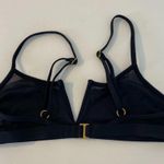 l*space NWOT L* Black Ribbed & Mesh Sadie Bikini Top Photo 5