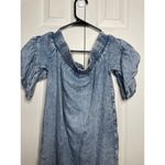 All Saints Dresses All Saints Adela Chambray Off Shoulder Dress Womens XS Blue Photo 8