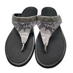 FitFlop  Banda Crystal IMI-Snake Toe Post Sandal Size US 10 B30-068‎ Photo 2