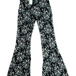 Vera Bradley  Black Floral Flared Pants, S Photo 0