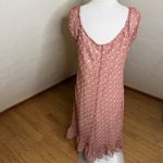 VTG Faith Passion Babydoll Dress Womens 16 Paisley Floral Lace Milkmaid Y2k Boho Red Photo 7