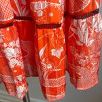 Urban Outfitters UO Pippa Tiered Chiffon Babydoll Dress Orange Black Whi… Photo 4