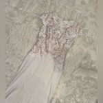 Tadashi Shoji NEW  Isadora Embroidered Crepe Ivory White Gown Sz 2 Photo 4