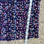 American Eagle 🦋  Outfitters Blue Floral Lightweight Short Sleeve Blouse Small Photo 6