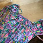 Lilly Pulitzer  Lana Skort Romper Dress Maldives Green Turtle Wave Size Large Photo 9