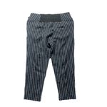 Betabrand  Pull On Straight Leg Yoga Dress Pant Petite Large Navy Striped Elastic Photo 3