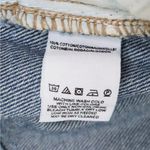 We The Free  Women’s O-Ring Zip Front Frayed/ Fringe Detail Denim Mini Skirt 27 Photo 4