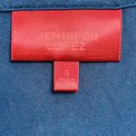 Jennifer Lopez  Blue Studded Sexy Criss Cross Cut Out Short Sleeve Top S NEW Tags Photo 5