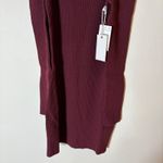 Good American NWT  STRETCH RIB KNIT SHOULDER MINI DRESS OXBLOOD Size Large Photo 3