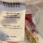 Finesse Benny White Floral‎ Mini Dress Size Small Pink Photo 9