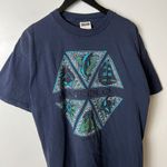 Tultex Waikoloa Hawaii Graphic T Shirt XL Navy Blue 90s Vintage Unisex Fit Photo 8