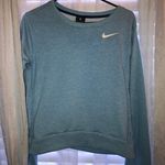 Nike Cropped Light Blue Crewneck Photo 0