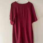 H by Halston  Maroon Casual Shift Dress Size 8 Photo 3