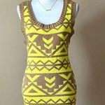 MINE | Printed Tank Body Con Sleeveless Sweater Midi Dress Sz L Size L Photo 0
