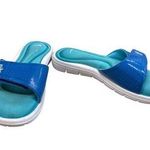 Nike  Womens Blue/Green Slide-On Sandals Shoes Size 6 SKU 8284 Photo 0