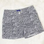 Apt. 9  Torie Printed Mid Rise Cuffed Hem Chino Shorts Black White 4‎ Photo 0
