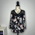 Daniel Rainn (S) Selinka Crochet Detail Floral Knit Top 3/4 Sleeve Boho Blouse Photo 11