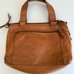 Fossil Vintage Brown Leather  Shoulder Bag Purse Photo 3