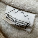 Vintage J. Kaufmann Wool Jacket Coatigan Ribbed Knit Trim Long Cream Size 10 Photo 4