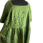 Eshakti Eshakli Square Neck Green Embroidered Floral Custom Dress Photo 4