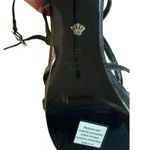 Nina New York Women's Black Glitter Strappy Sandals Size 8.5 Party Photo 7