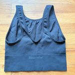 Victoria's Secret  Sport Bralette Sports Bra Crop Top Ribbed Black Medium Photo 1