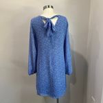 INC Blue Polka Dot Dress Long Sleeve Retro Size M Size M Photo 3