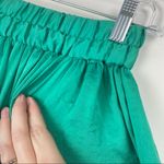 Mango MNG CASUAL Maxi Skirt Green Satin Polyester Floor Length Elastic Waist XS Photo 4