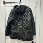 Sam Edelman  Womens Puffer Jacket Small Quilted Hood Black Shine Zip Outerwear Photo 7