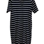Jigsaw Cotton Navy Blue Striped V Photo 0