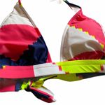 Tibi pink lime green white bikini top small NWT Photo 2