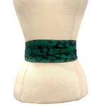 None Women’s Green Chiffon Obi Fabric Sash Belt Photo 0