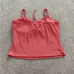 Derek Heart  Ribbed Crop Tank Top Size M Pink Padded Photo 1