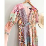 Saloni | Lea Patchwork Mini Dress | US Sz 10 Orange Photo 2