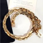 Eddie Borgo Supra Link Necklace Chunky Chain GOLD NEW Wrapped+ Gift Bag & Card Photo 3