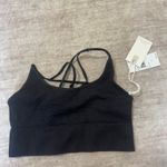 Good American  black ribbed strappy bra size 1/2 brand new  Photo 1